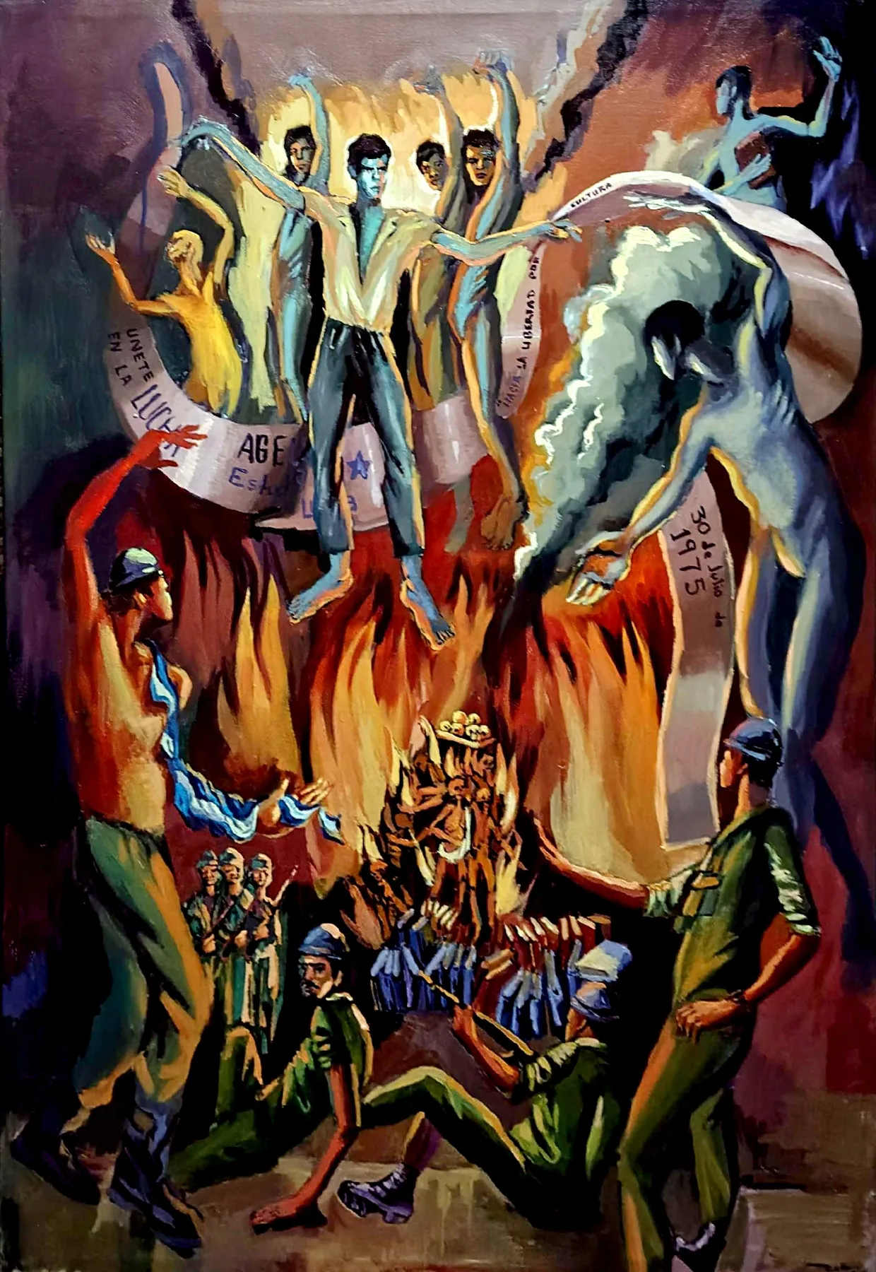 Homenaje a los caídos el 30 de julio de 1975